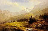 The Wengen Alps Morning In Switzerland by Benjamin Williams Leader
